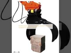 Multifunktioneel graafbak voor graafmachines, graafbak voor graafmachines voor steen / hout