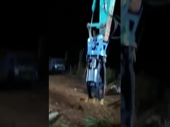 De steen grijpt vast